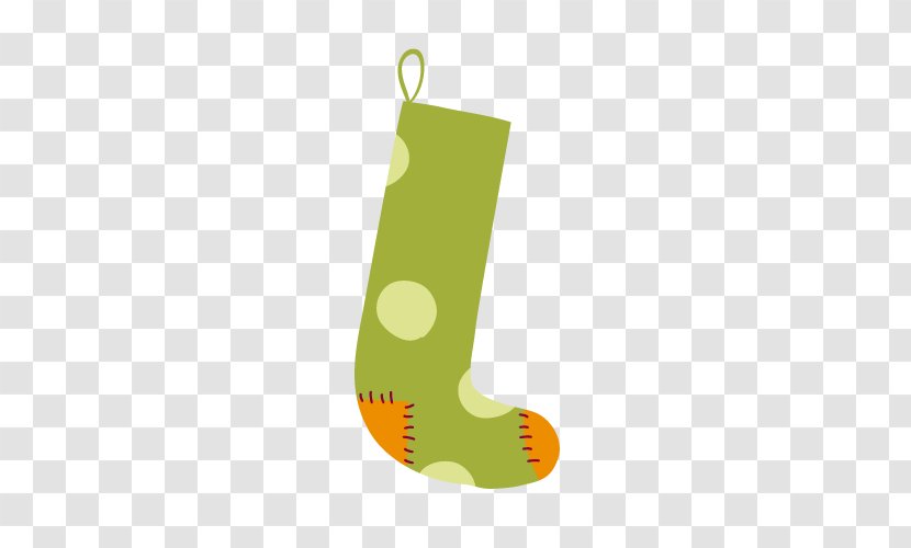 Green Sock Christmas Stockings Designer - Patch Stocking Transparent PNG