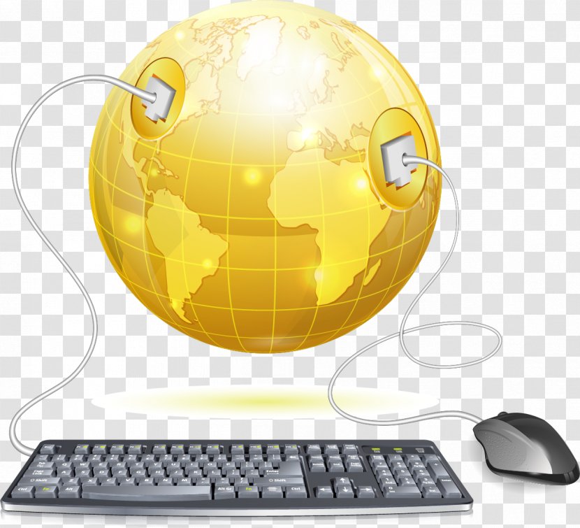 Computer Keyboard Case Laptop Mouse Monitor - Liquidcrystal Display - Vector Golden Globe And Transparent PNG