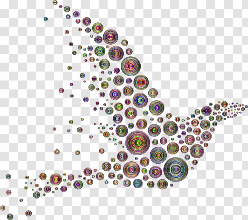 Hummingbird Circle Clip Art - Drawing - Psychedelic Vector Transparent PNG