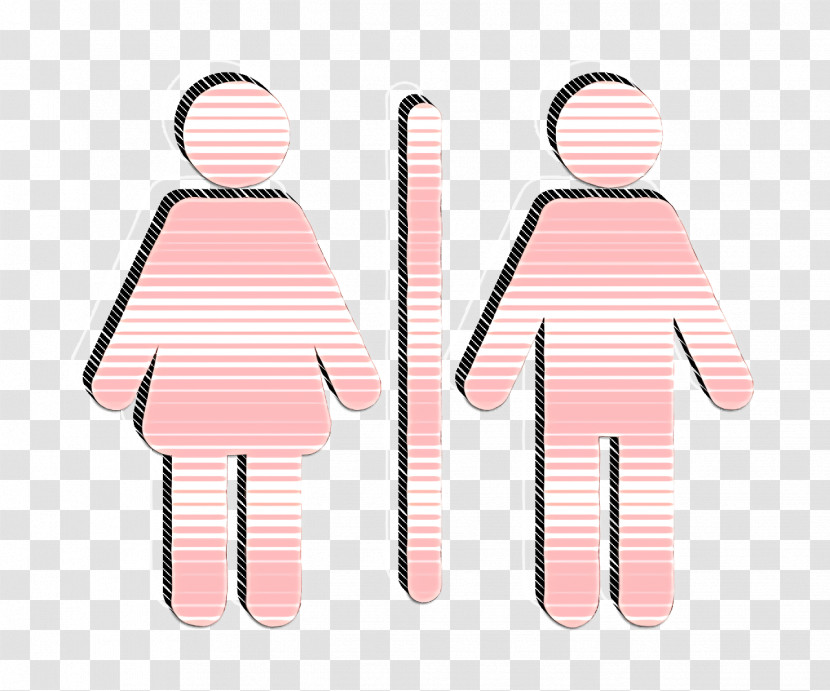 Unisex Icon Public Spaces Signals Icon Toilet Icon Transparent PNG