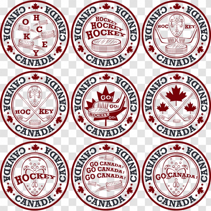 Canada Maple Leaf - Hockey - Label Transparent PNG