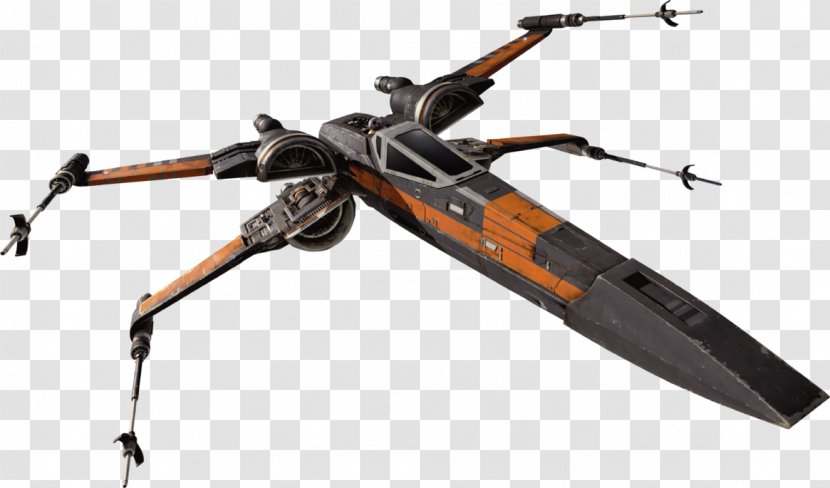 Poe Dameron X-wing Starfighter Star Wars Sequel Trilogy A-wing - Universe Fighters Transparent PNG