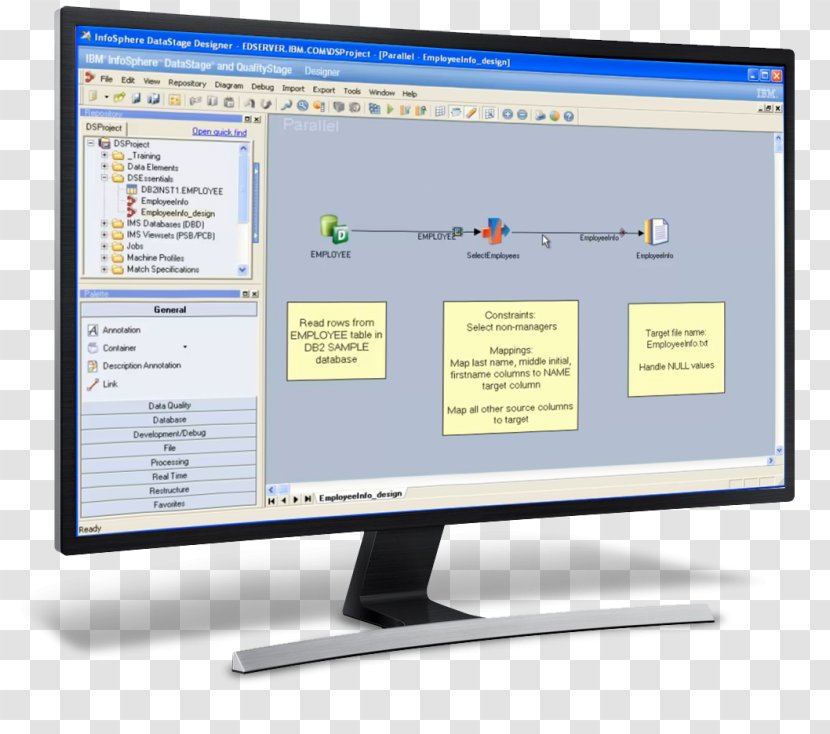 Computer Monitors IBM InfoSphere DataStage Software - Presentation - Ibm Transparent PNG