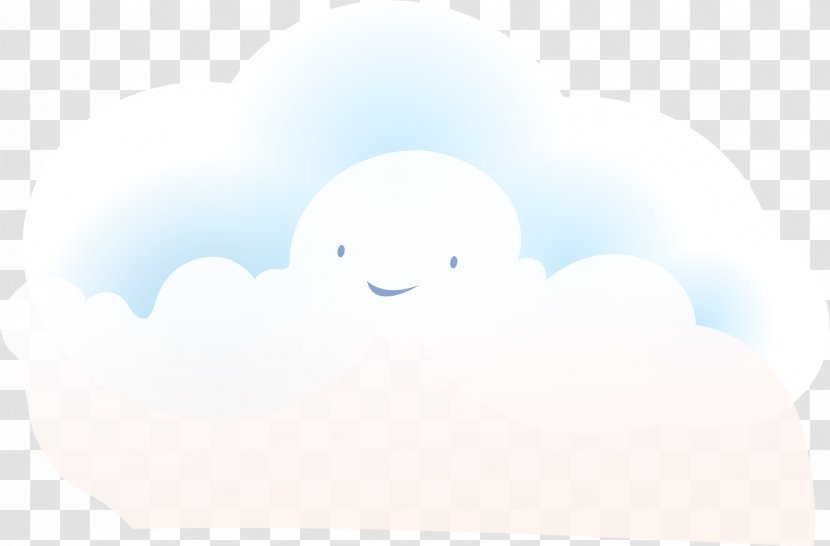 Cloud Text Sky Cartoon Illustration - Fictional Character - Smile Transparent PNG