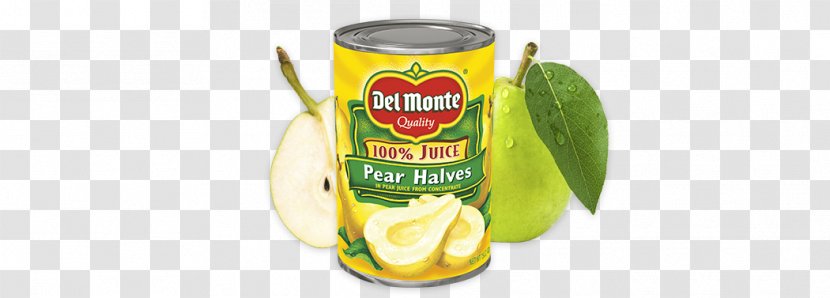 Juice Cocktail Del Monte Foods Syrup - Pear Transparent PNG