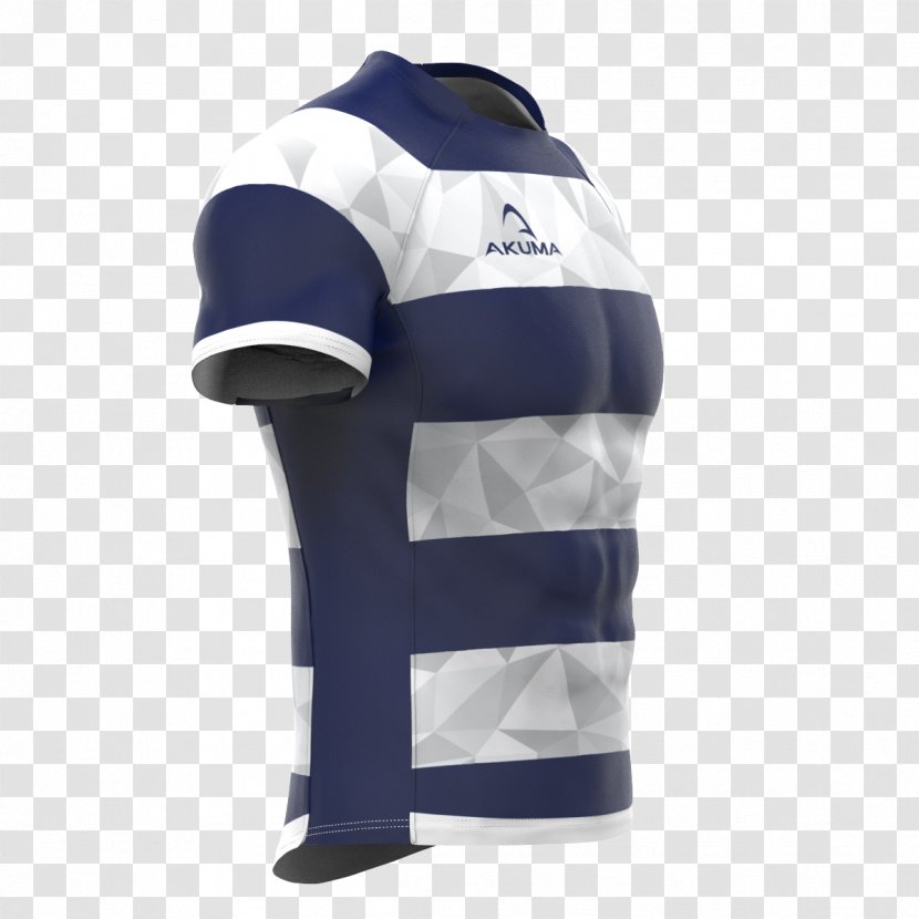 Protective Gear In Sports Gilets Sleeve American Football - Electric Blue - Rugby Jersey Design Transparent PNG