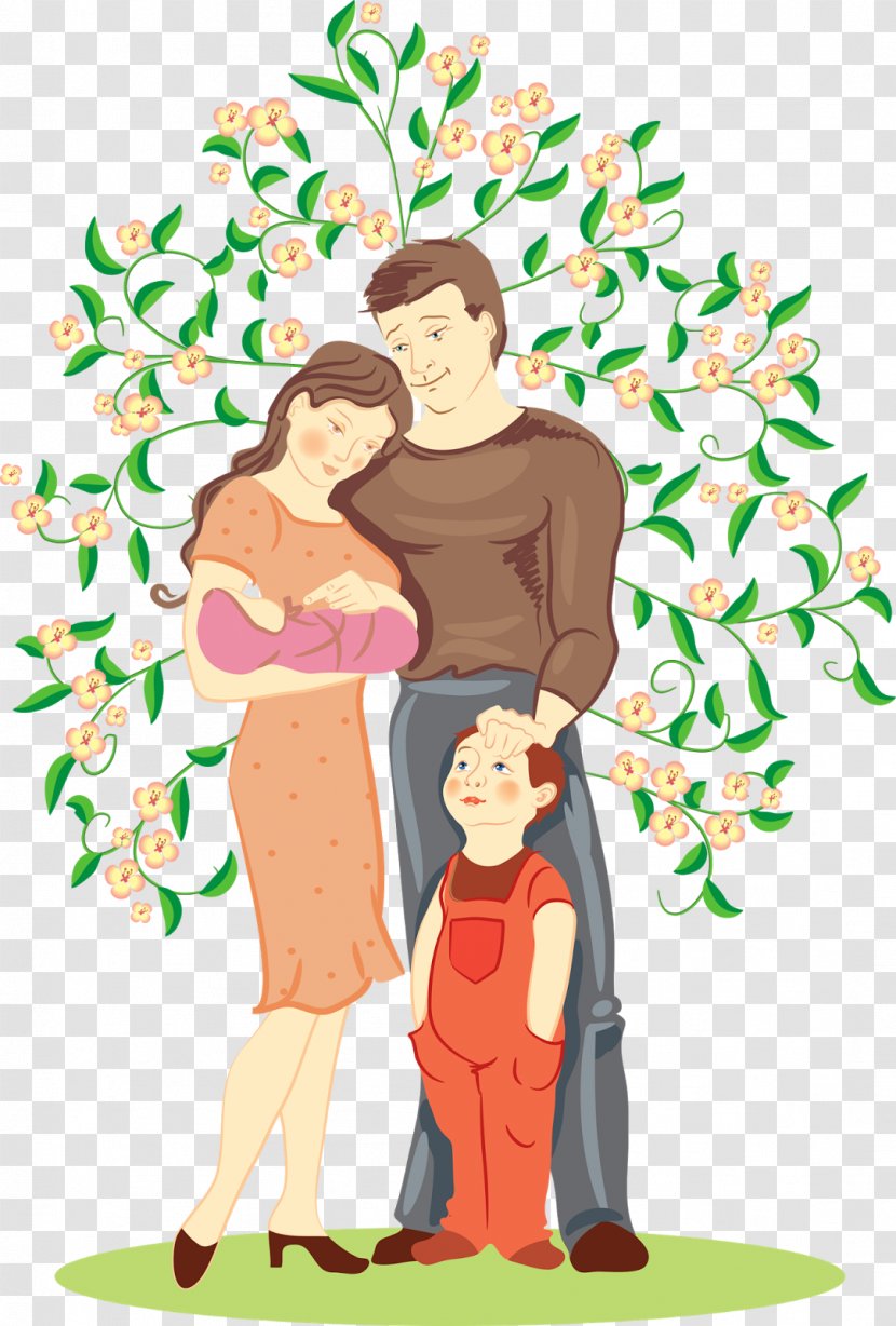 Family - Flower - Watercolor Transparent PNG