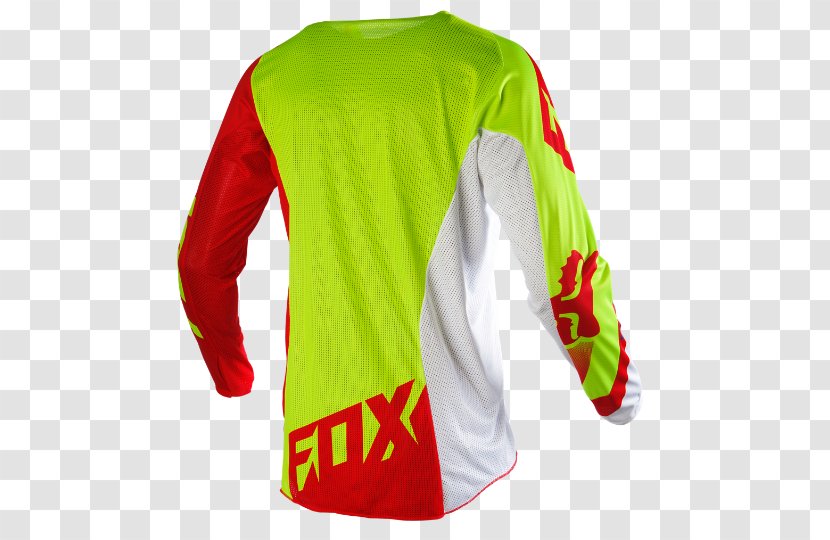 T-shirt Clothing Fox Racing Cycling Jersey - Yellow Transparent PNG