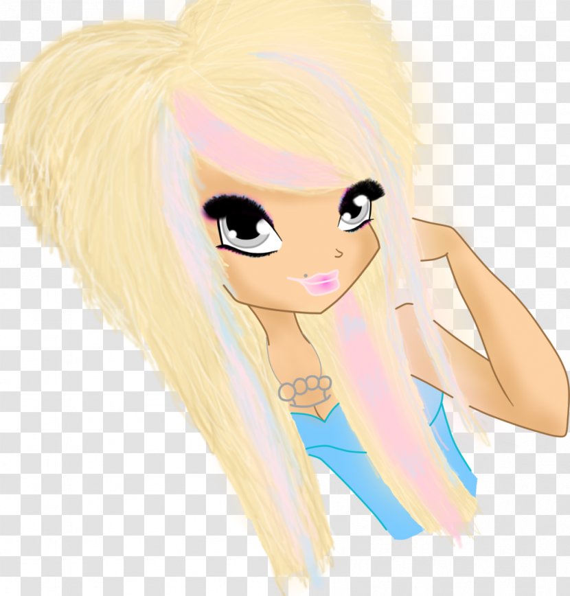 Black Hair Barbie Long Yellow - Cartoon - Let Your Dreams Fly Transparent PNG