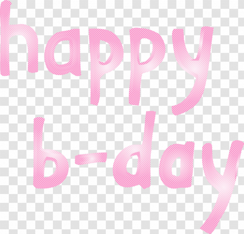 Happy B-Day Calligraphy Calligraphy Transparent PNG