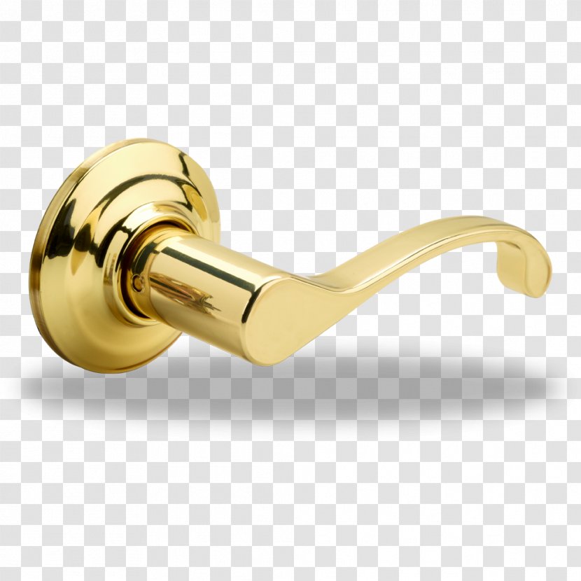 Door Handle Brass Lock Yale - Hardware Accessory Transparent PNG