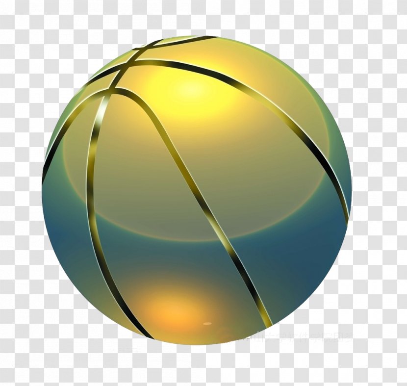 Basketball Radius - Ball - Golden Picture Material Transparent PNG