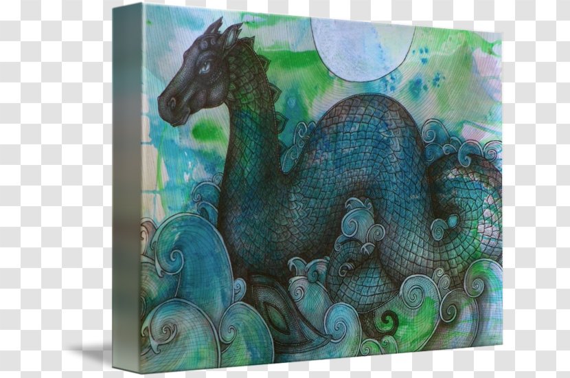 Loch Ness Monster Gallery Wrap Canvas Art Transparent PNG