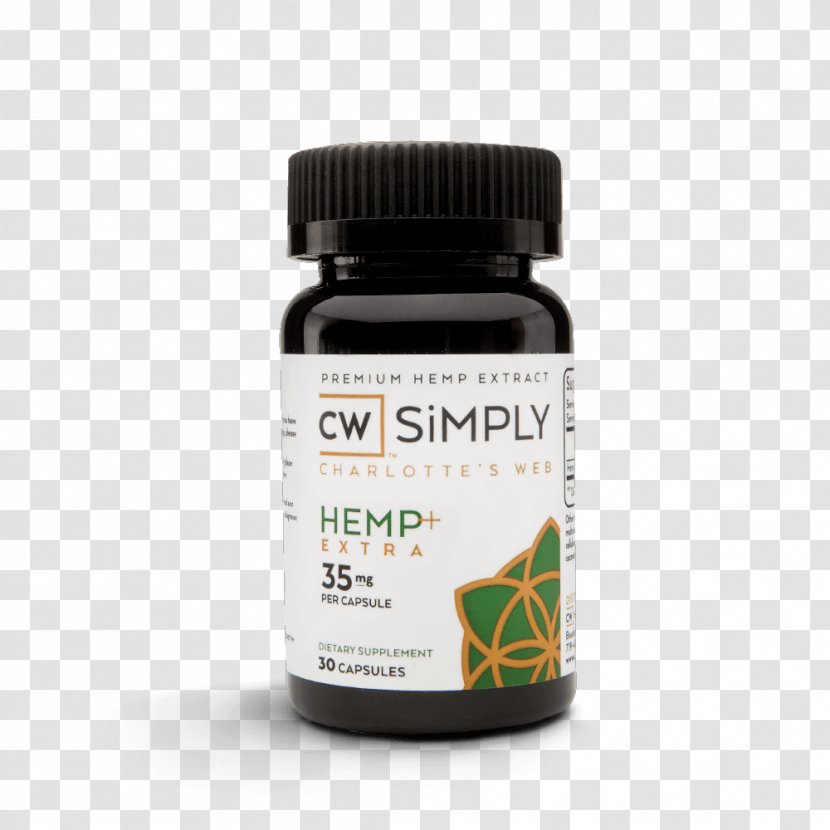 Charlotte's Web Cannabidiol Capsule Dietary Supplement Hemp - Tincture Of Cannabis - Oil Transparent PNG