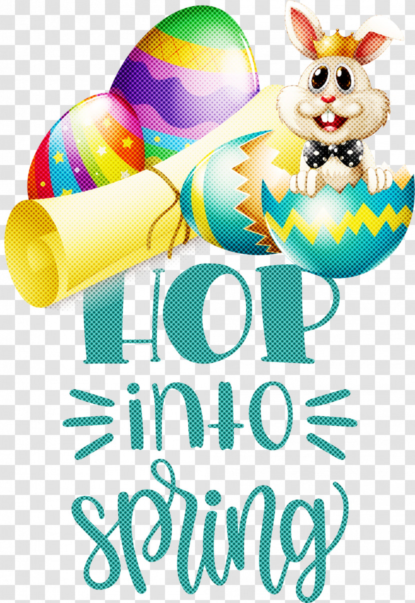 Hop Into Spring Happy Easter Easter Day Transparent PNG