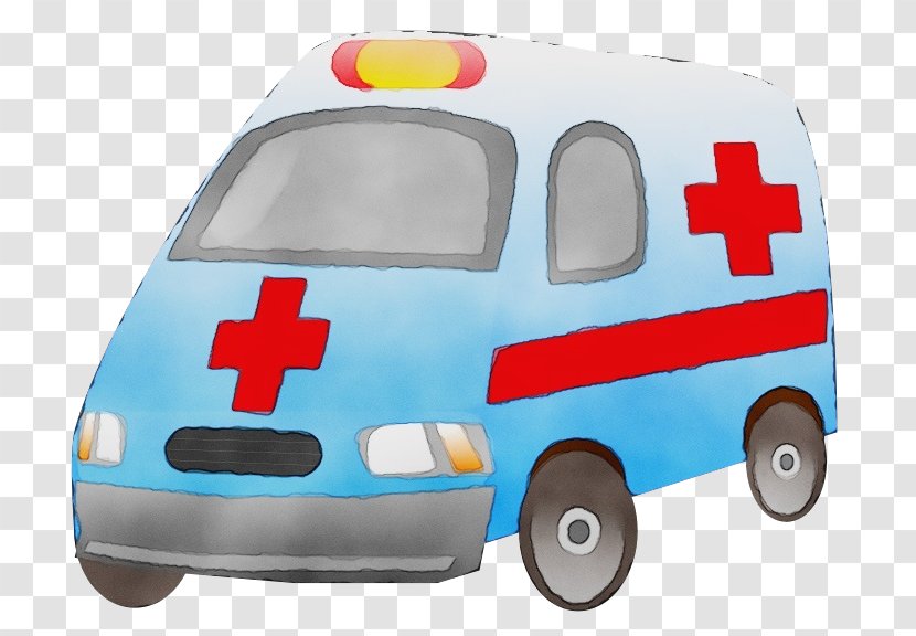 Ambulance Cartoon - Law Enforcement - Model Car Transparent PNG