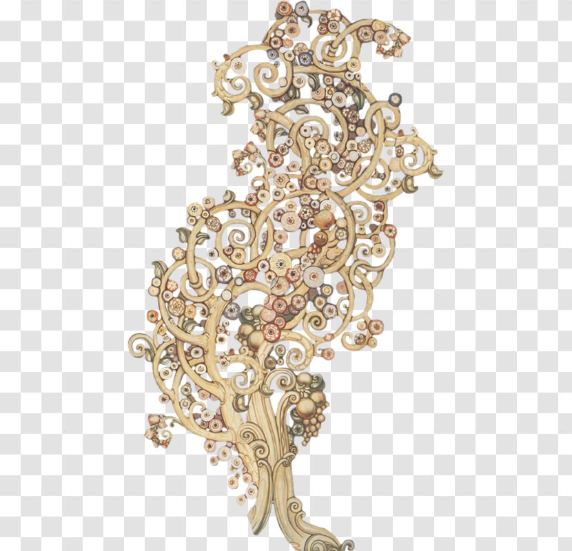 Gold 01504 Body Jewellery Brooch - Brass Transparent PNG