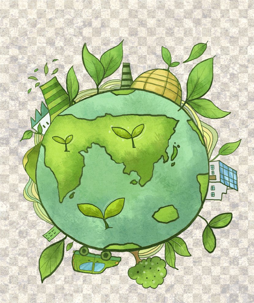 Earth Poster Environmental Protection Illustration - Publicity - Green Transparent PNG