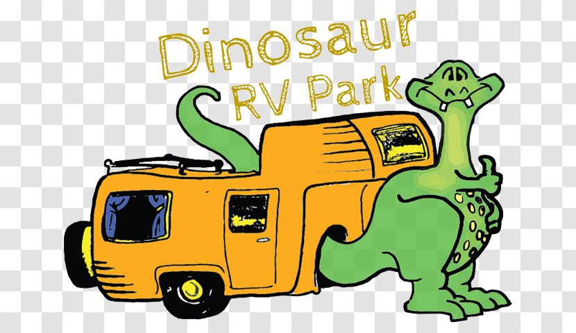 Dinosaur RV Park Caravan Campervans North Trail Clip Art - Area - Rv Camping Transparent PNG