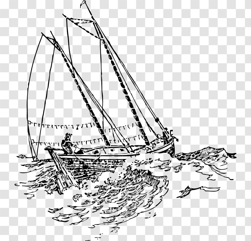 Sailing Ship Drawing Sailboat Clip Art - Galley - Boat Transparent PNG