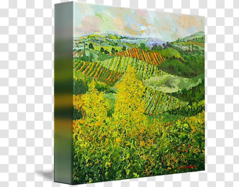 Canvas Print Work Of Art Giclée - Yellow Leaves In Kind Transparent PNG