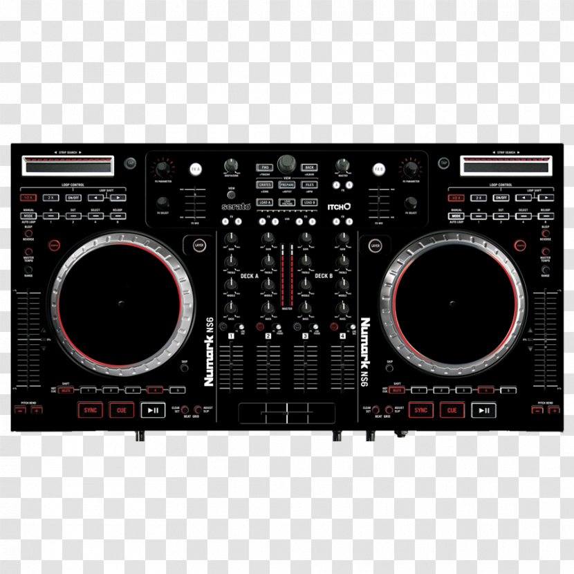 DJ Controller Numark Industries Audio Mixers Disc Jockey Mixing - Tree - Overlay Cover Transparent PNG