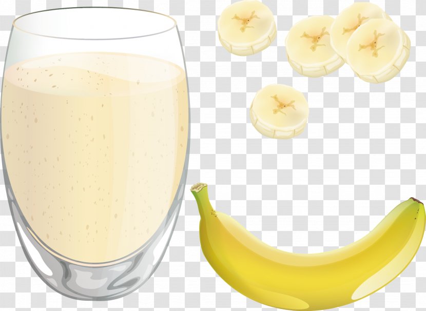 Milkshake Juice Smoothie Banana Flavored Milk - Batida Transparent PNG