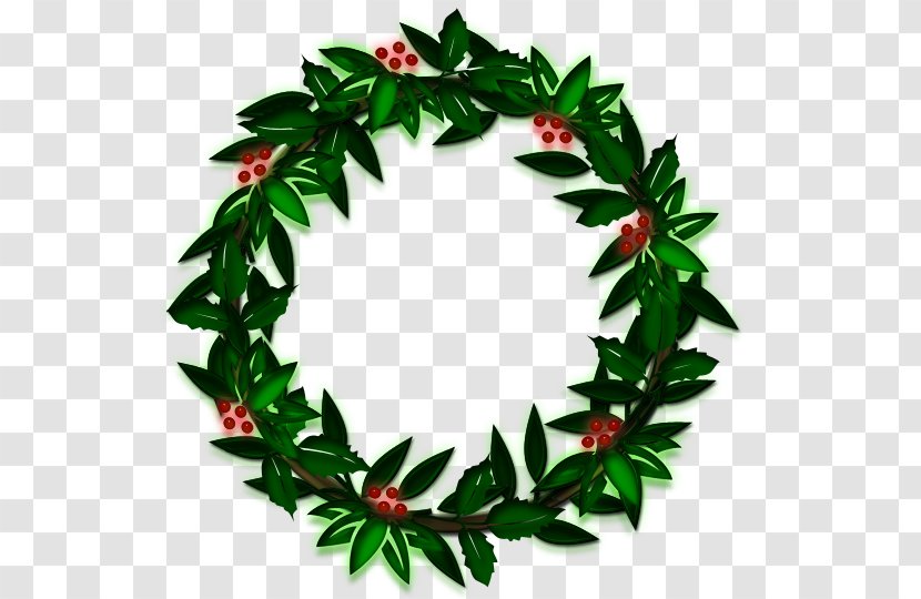 Wreath Christmas Garland Clip Art - Evergreen Cliparts Transparent PNG