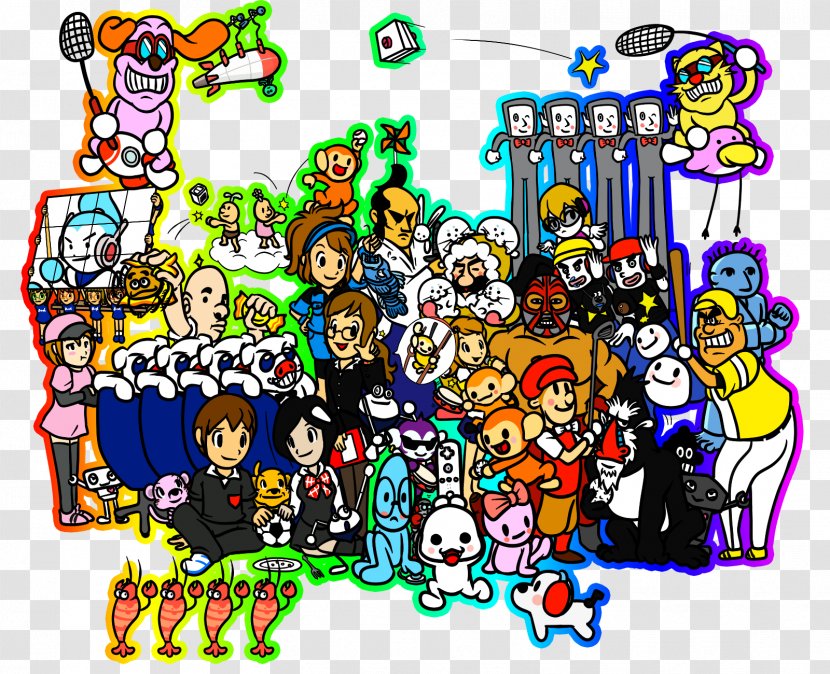 Rhythm Heaven Fever Tengoku Megamix Video Game - Fan Art - Commemoration Transparent PNG