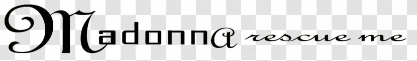 Brand Line White Font - Black And - MADONA Transparent PNG