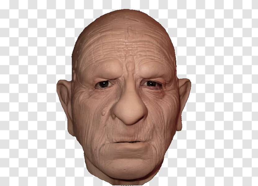 Latex Mask Costume Party Halloween Horror - Wrinkle - OLD MAN Transparent PNG