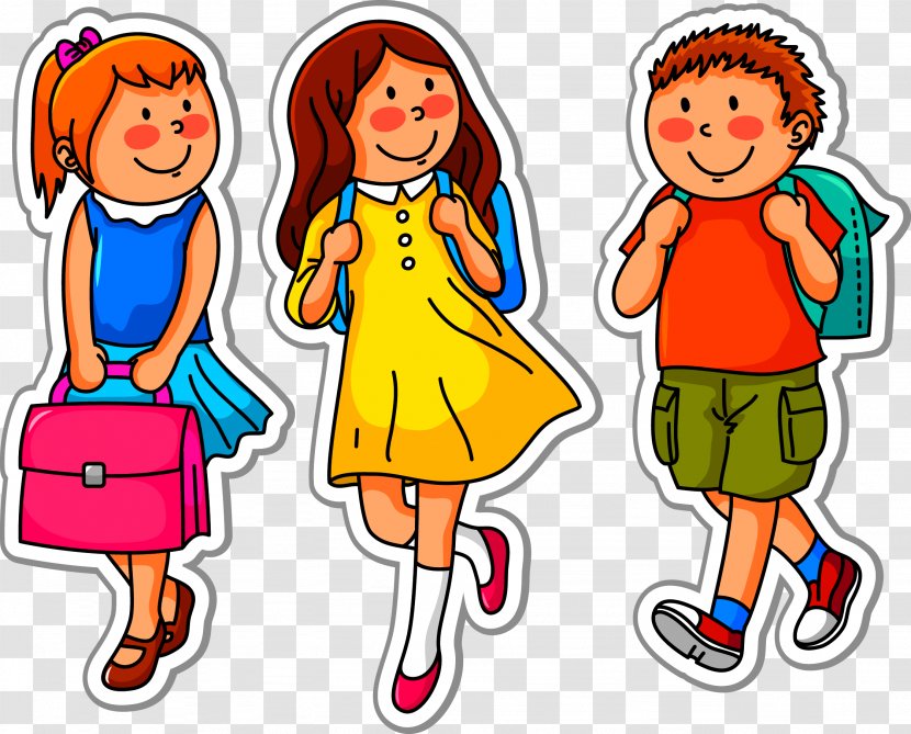 School Child Clip Art - Area - Children Go To Endorsement Package Transparent PNG