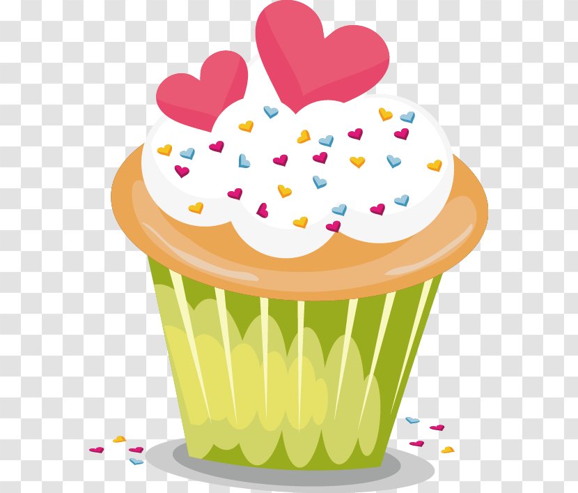 Cupcake Icing Bakery Muffin - Baking - Colored Cupcakes Transparent PNG