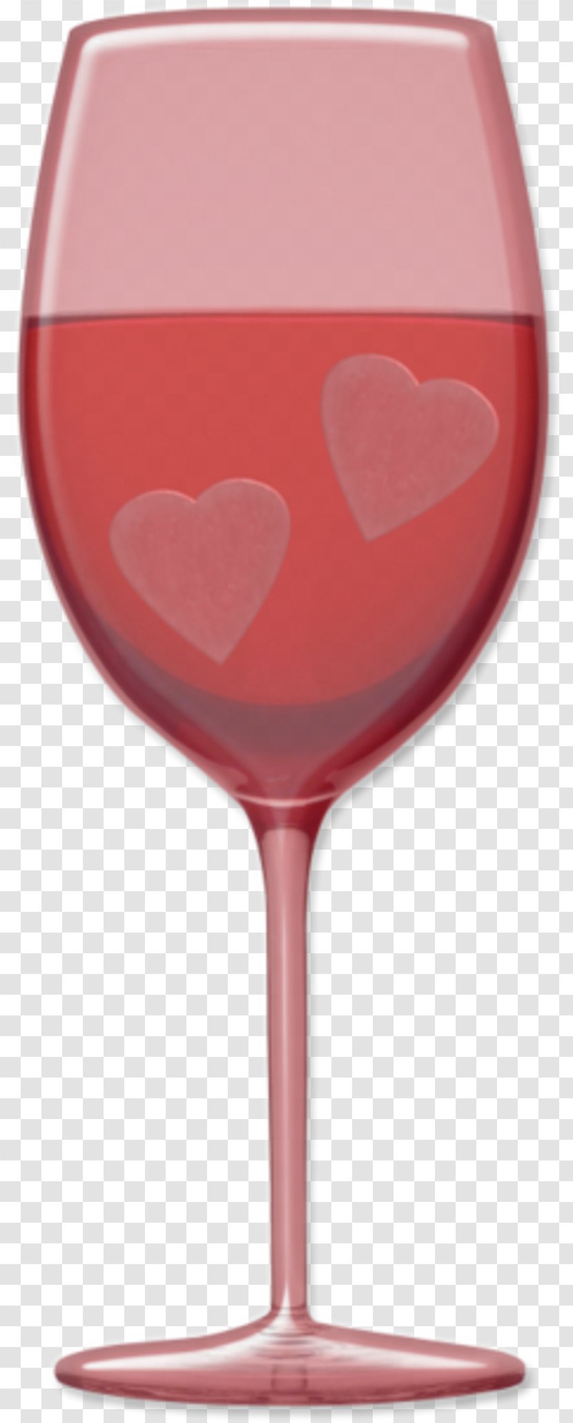 Glass Valentine's Day Heart Clip Art - Stemware Transparent PNG