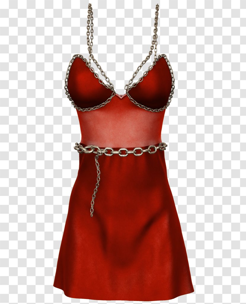 Cocktail Dress Shoulder RED.M - Red Transparent PNG