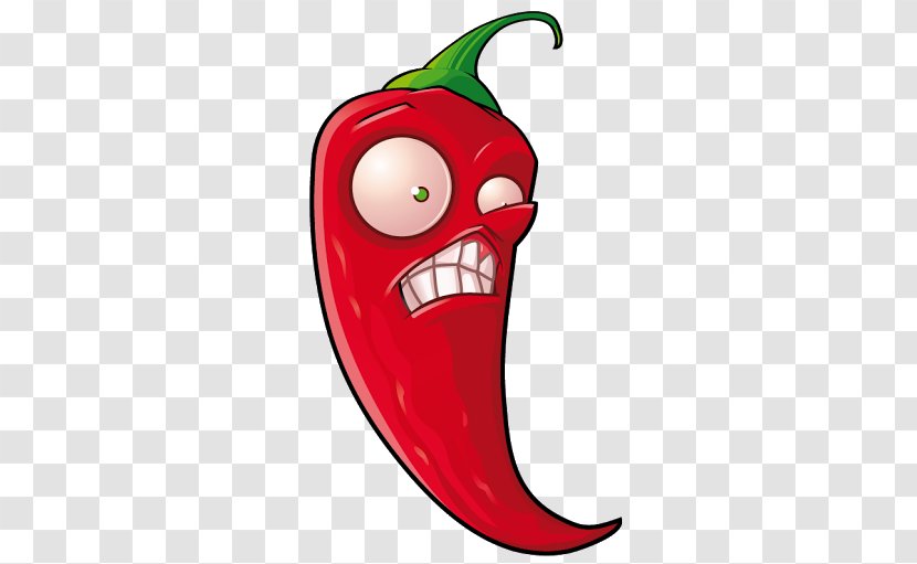 Plants Vs. Zombies 2: Its About Time Jalapexf1o Mexican Cuisine Chili Pepper - Silhouette - Cartoon Jalapeno Transparent PNG