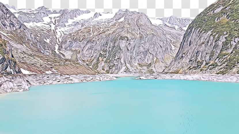 Mount Scenery Glacial Lake Crater Lake Fjord Glacier Transparent PNG