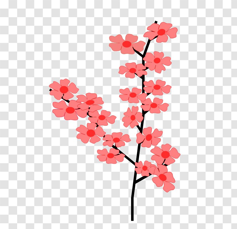 Cherry Blossom Clip Art - Branch - Twigs Transparent PNG