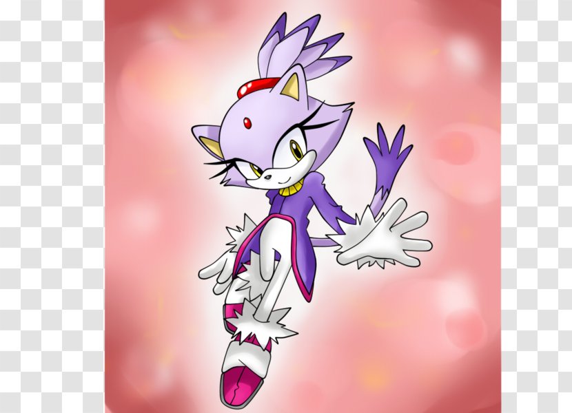 Sonic The Hedgehog Blaze Cat Sol Emeralds Video Game - Cartoon Transparent PNG