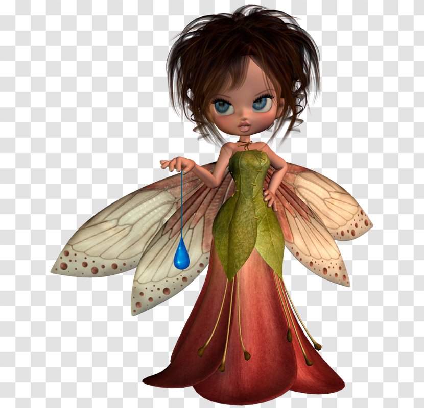 Fairy Brown Hair Doll - Duende Transparent PNG