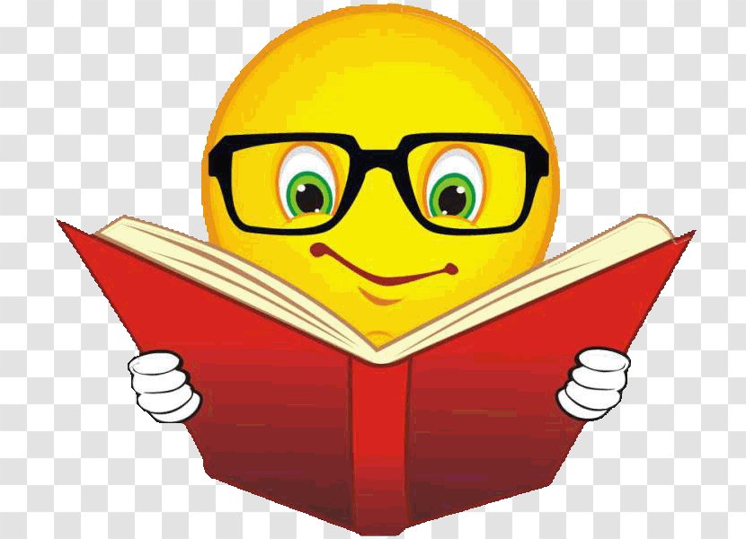 Emoticon Reading Book Emoji Smiley - Yellow Transparent PNG