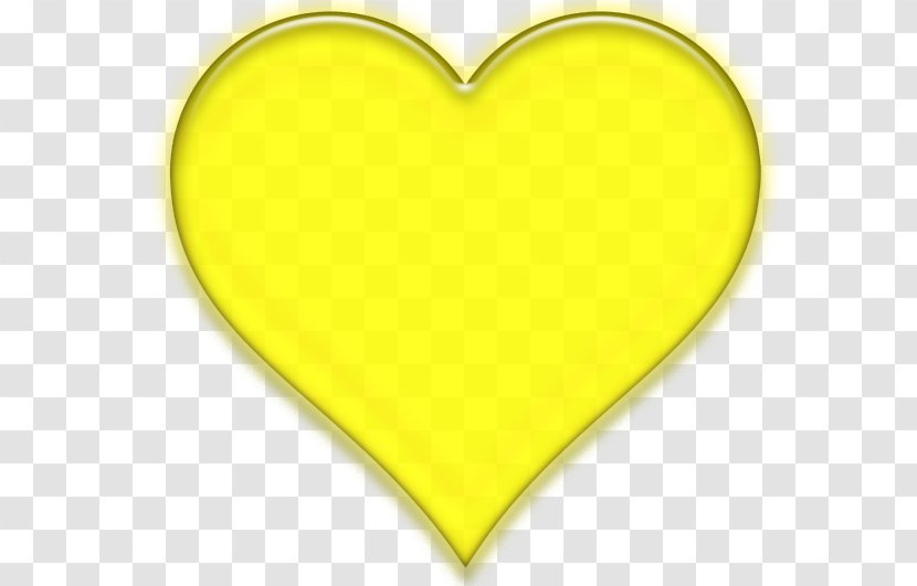 Yellow Heart Clip Art - White Transparent PNG