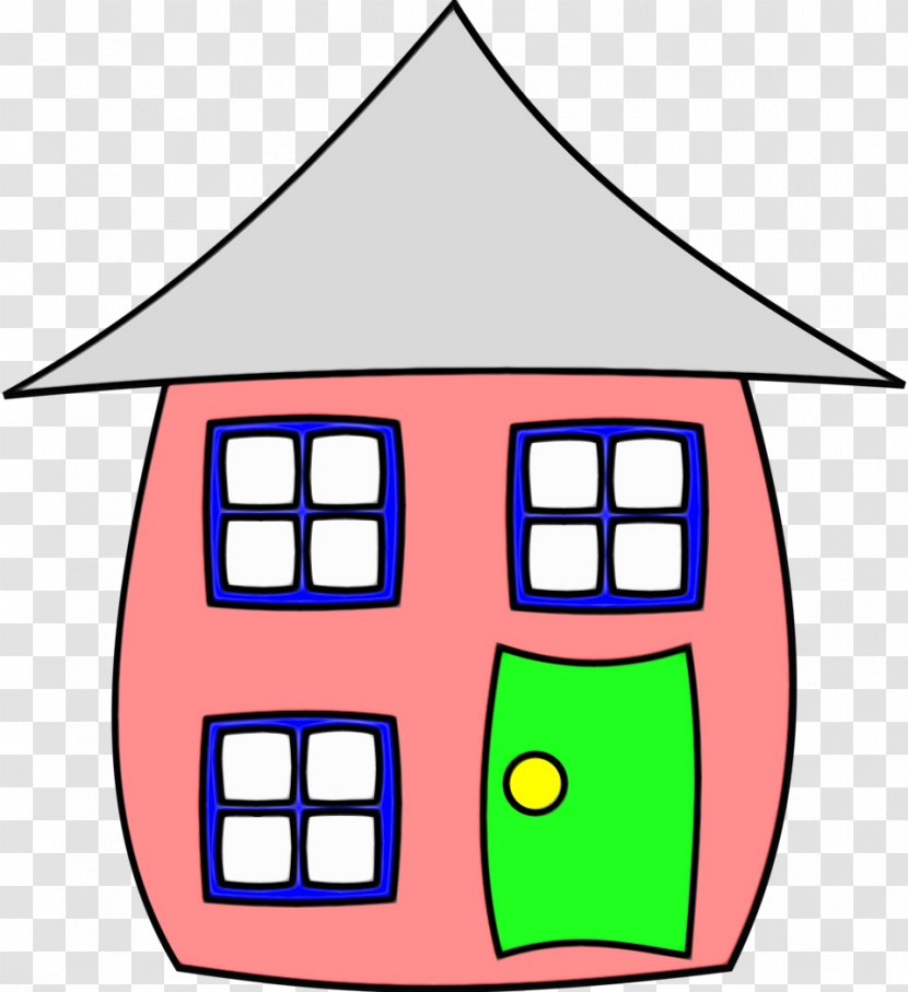 Watercolor Cartoon - Mansion - Art Home Transparent PNG