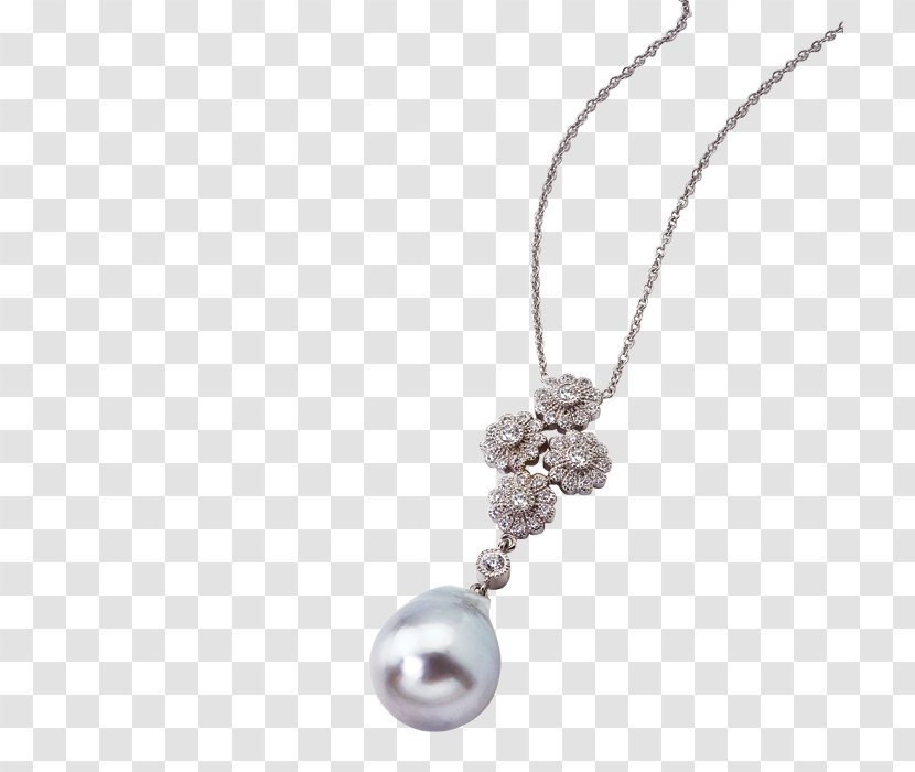 Jewellery Charms & Pendants Necklace Pearl Diamond - Clothing Accessories - Pearls Transparent PNG