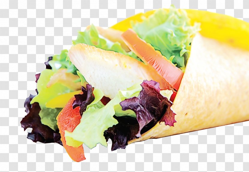 Food Dish Cuisine Ingredient Junk - Fast - Side Sandwich Wrap Transparent PNG