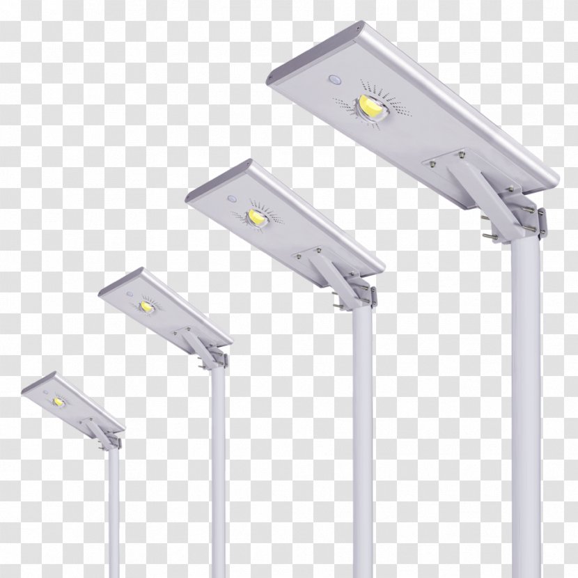 Light Fixture LED Street Solar Power Photovoltaic System Transparent PNG