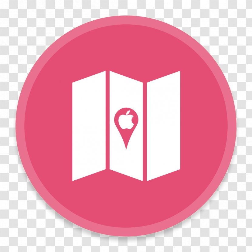 Pink Text Brand Symbol - Maps 2 Transparent PNG