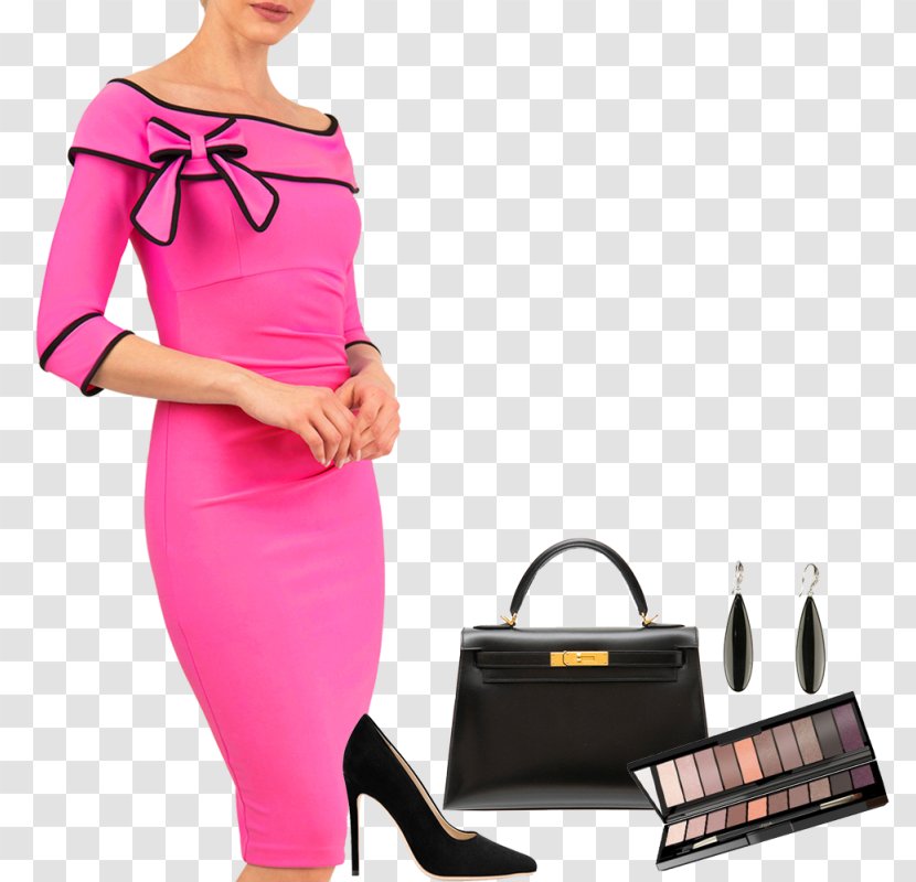 Clothing Fuchsia Black White Model - Pink - Sky Blue Transparent PNG