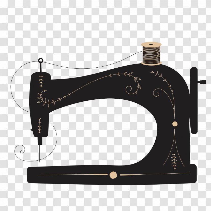 Clip Art Vector Graphics Sewing Machines Illustration - Machine ...