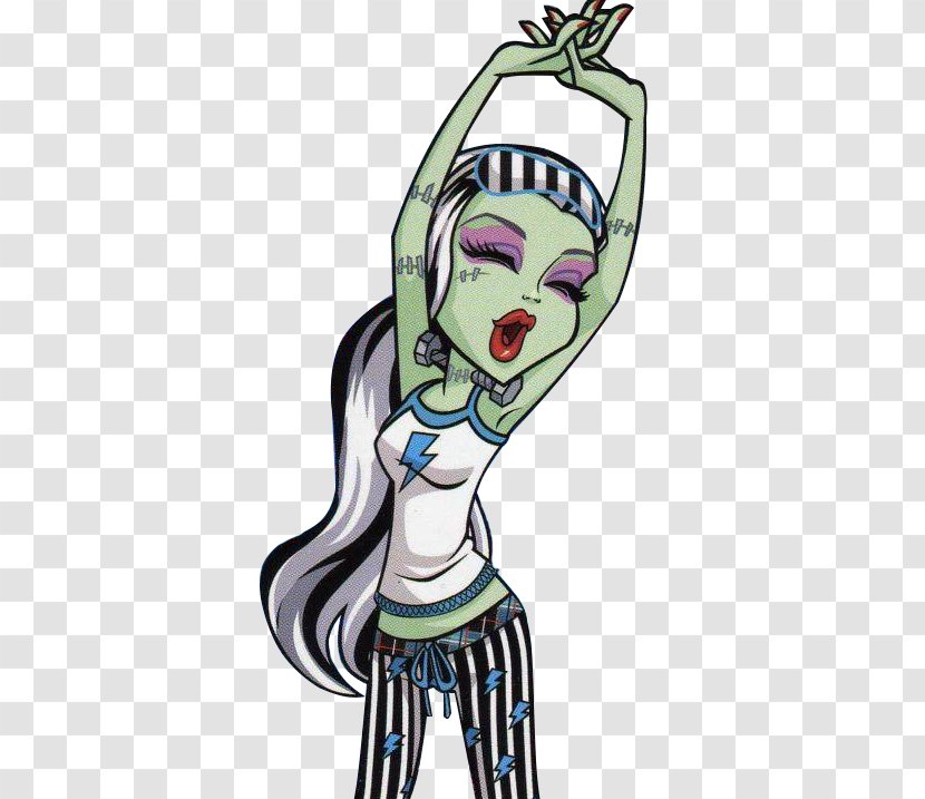Frankie Stein Monster High Doll Ever After Barbie - Watercolor Transparent PNG